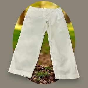 J Crew Curvy Fit Cropped Casual Pants.
Crisp White. Size :14